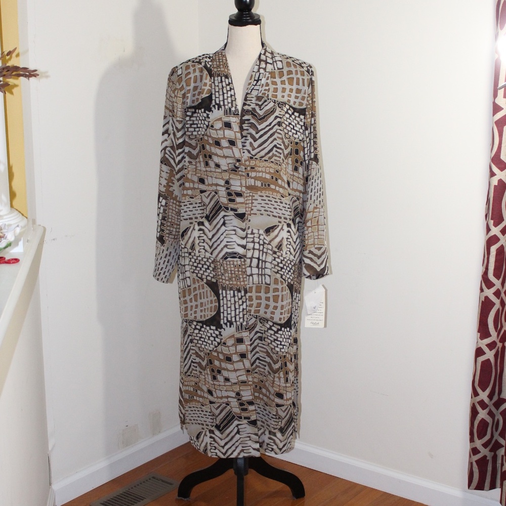 Khaliah Ali Collection, Duster Jacket Coat Light weight - Picture 2 of 9